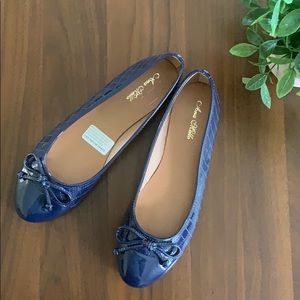 Navy Blue Ballet Flats